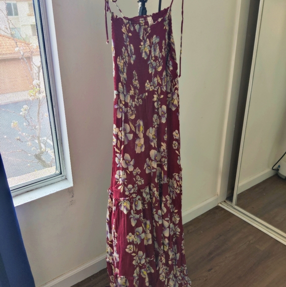 Free People flower maxi smocked dress - Picture 1 of 6